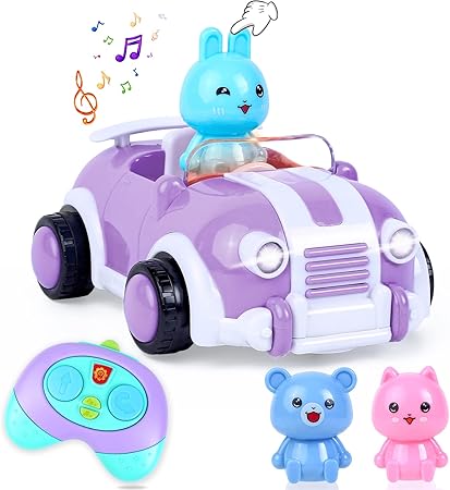 Amazon Com Wrystte Remote Control Car For Girls Toys For 3 4 5 6 7 Year Old Girls Toy Cars For Girls Age 3 7 Fast My First Mini Rc Cars For Kids With Lights Music