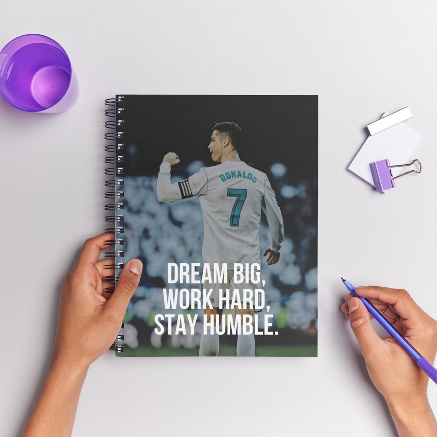 PostersInc 2025 Planner Diary - 12 Months Undated Journal Book Organizer, Monthly & To Do List Planner with Habit tracker For Journal Diary Aesthetic Stuff Enthusiasts 80 GSM Paper 220 Pages (Ronaldo) PostersInc 2025 Planner Diary - 12 Months Undated Journal Book Organizer, Monthly & To Do List Planner with Habit tracker For Journal Diary Aesthetic Stuff Enthusiasts 80 GSM Paper 220 Pages (Ronaldo)