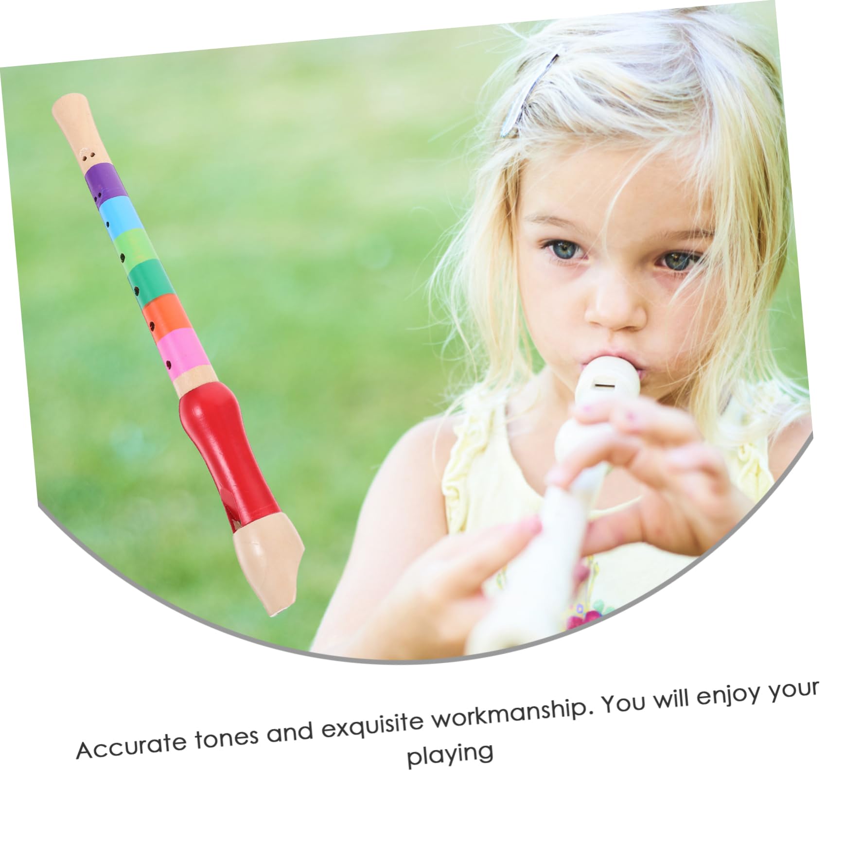 VANZACK 8 Soprano Descant Recorder Flute Music Playing Instrument for Beginners Accurate Tones Safe Material Color Random for School and Music Practice Random Color
