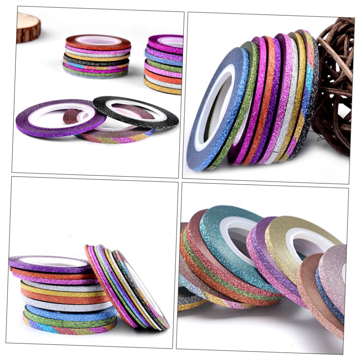Healeved 120piezas Cinta De Nail Art Tiras Decorativas Para Uñas Stickers De Diseño De Manicura Suministros Para Decoración De Uñas