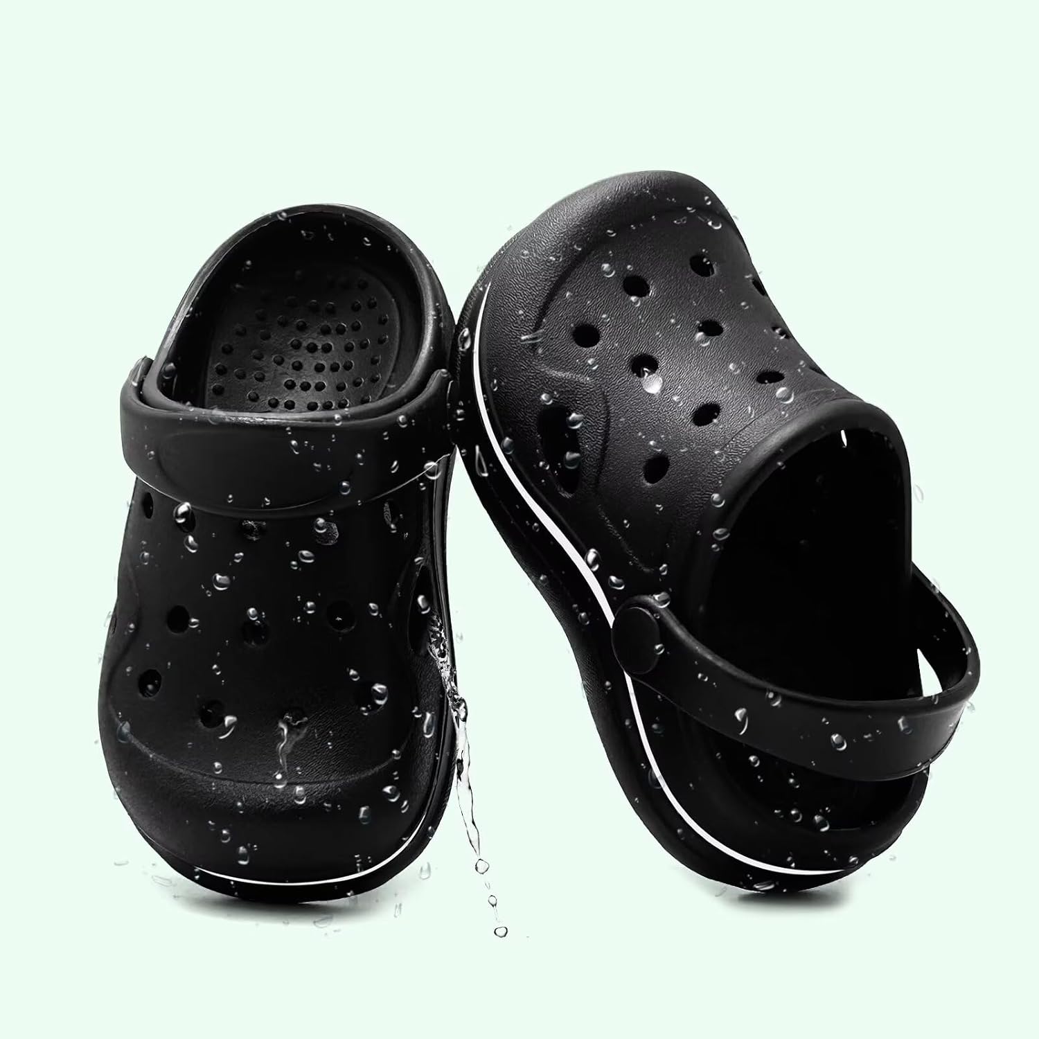 Toddler Girls Boys Clogs Classic Garden Shower Beach Pool Swim Slip on Sandals Slid... - Image 6