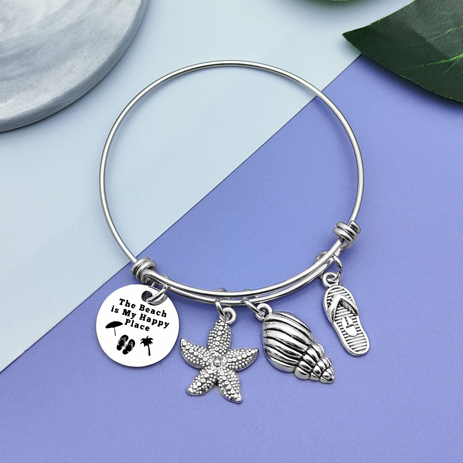 Vadaka Beach Gifts for Women Beach Lover Bracelet Jewelry Beachs Themed Gifts for Friend Ocean Themed Gift for Beachs Lover Birthday Christmas Graduation Gift for Women