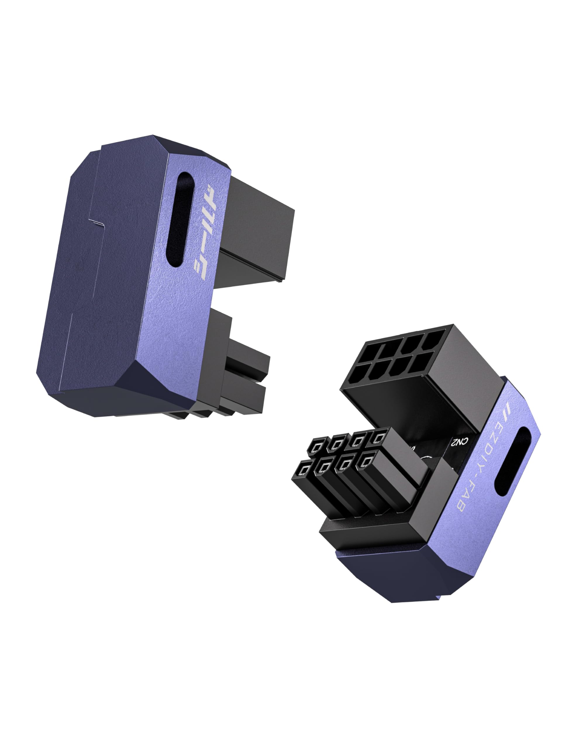 Adaptador PCIe 8 Pin 180 Grados EZDIY-FAB - Conector En U Para Tarjetas Gráficas - Pack De 2 Unidades