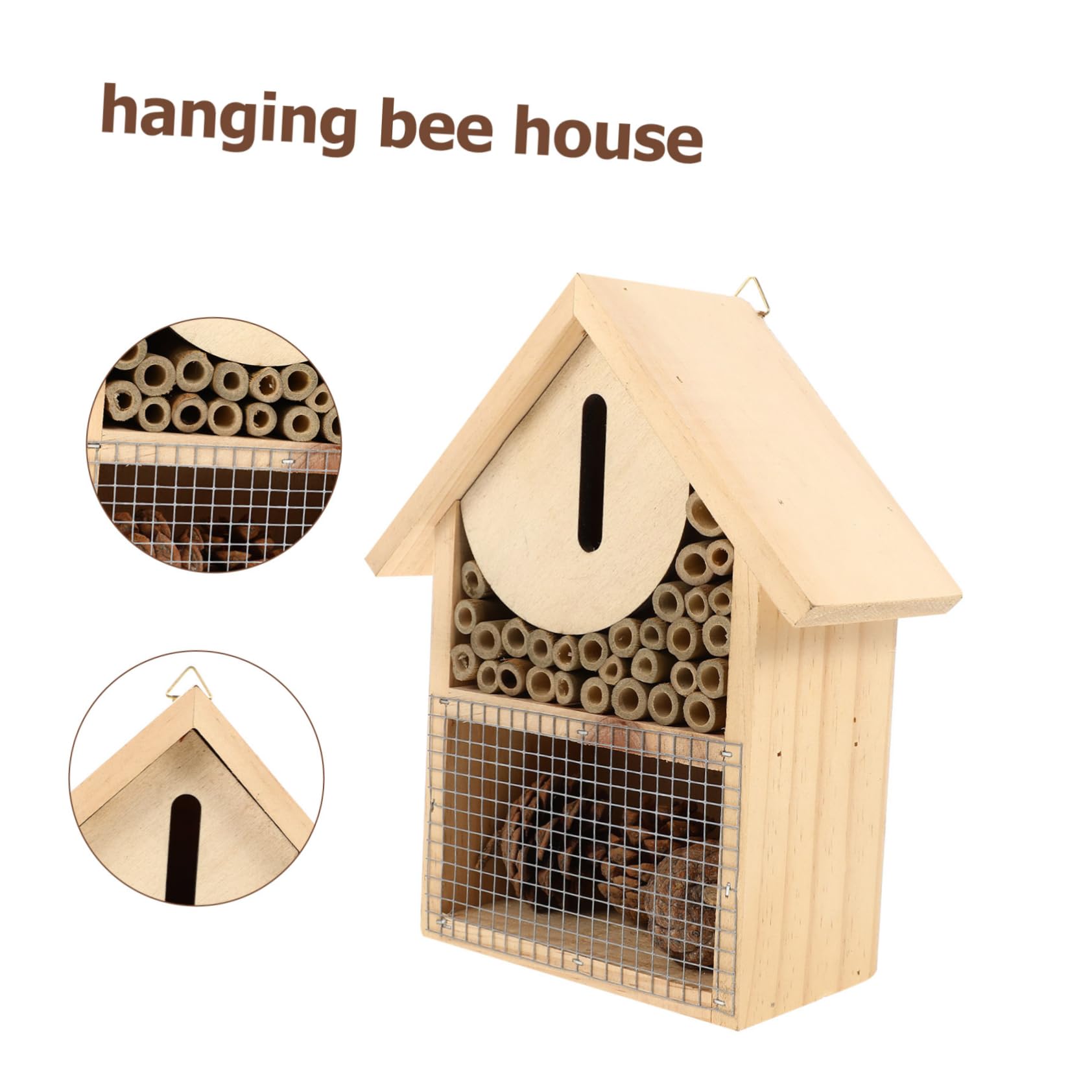 Casa per Api Hotel per Insetti Appeso da Giardino per Api Solitarie e Decorazione per Esterni e Resistente