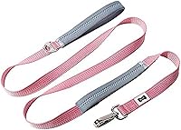 Vista 11 de BUILT Pet Nightsafe Dog Leash Medium, Pink and Gray