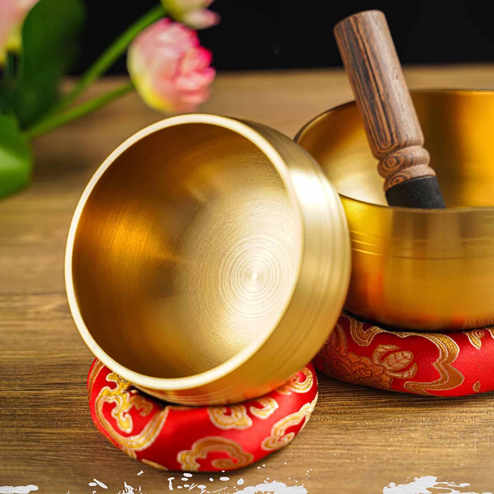 campana tibetana tibetana con campana tibetana per meditazione fatta a mano, decorazione spirituale, per meditazione e yoga, terapia dei chakra, terapia sonora