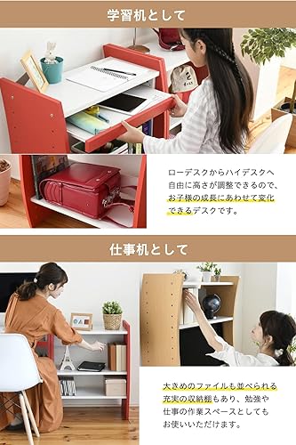 Vista 6 de FWD-0208-WHDB - Escritorio para computadora de 4 vías, color blanco y marrón oscuro