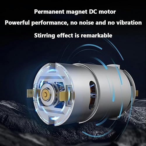 Vista 4 de Agitador magnético, agitador magnético de 2400 RPM, capacidad de agitación de 101.4 fl oz, agitador magnético de acero inoxidable, adecuado