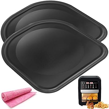 Drip Tray for PowerXL Air Fryer, 2 PCS Premium Nonstick Drip Pan, Oil Drip Tray, Oven Drip Pan, Air Fryer