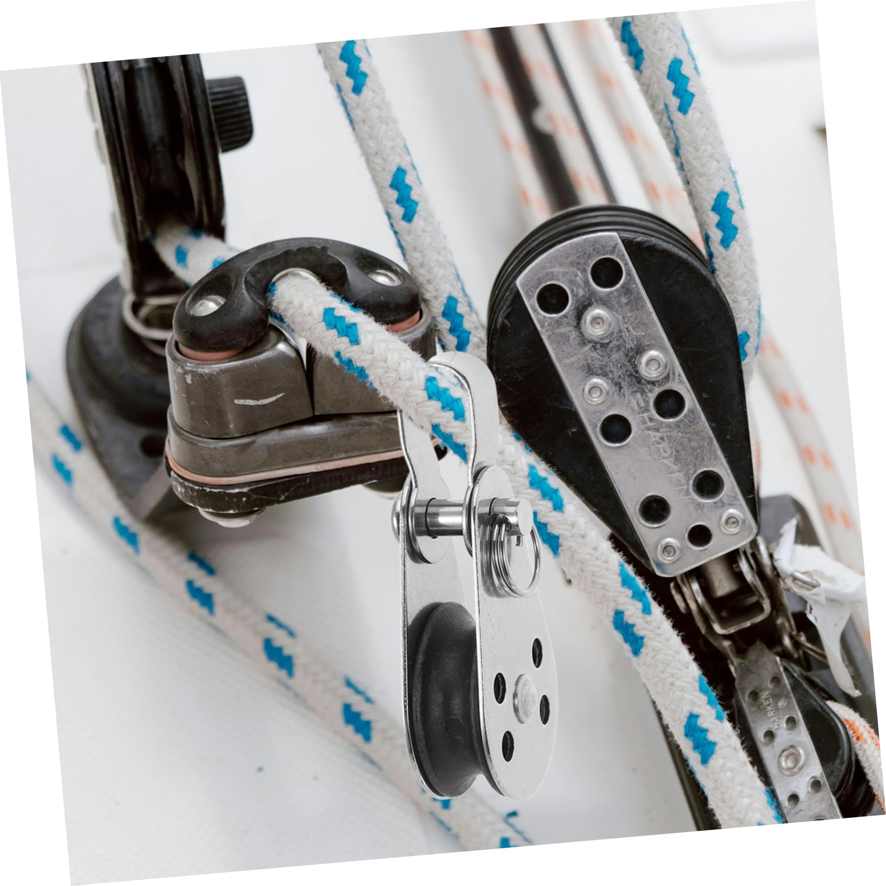 UPKOCH Combinación de Accesorios de Kayak Ancla Kit de Aparejo para Cubierta de Kayak para poleas de Cuerda kayac Bloque de polea Simple Guada de Bloque de polea de Kayak