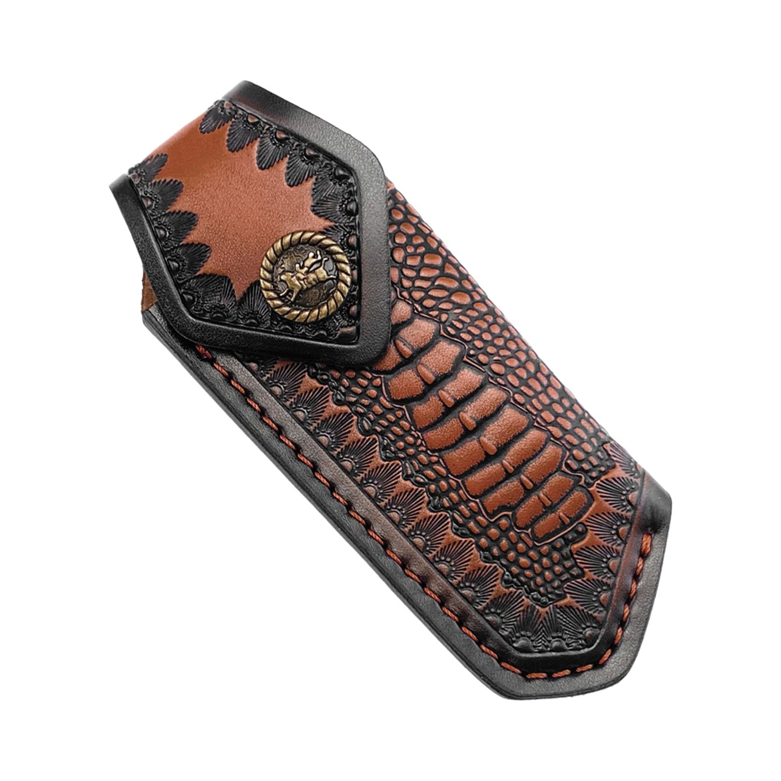 Buxuaaaa Knives Sheath Leather Construction Belt Attachment Holder Knives Cover For Outdoor Enthusiasts Leather Case Cover Holder Case