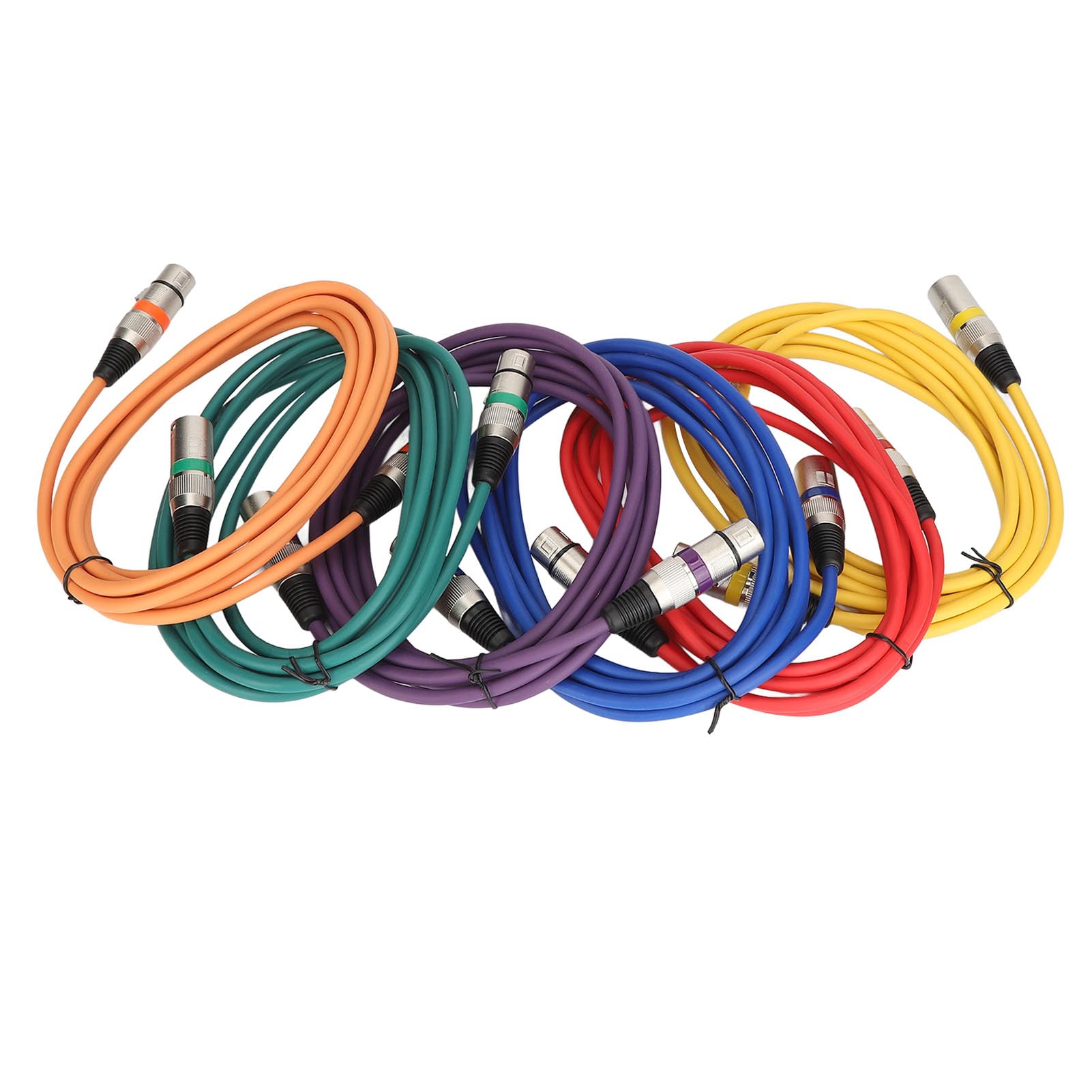 XLR Kabel męski na żeński Premium Profesjonalny kabel audio z podwójnym ekranowaniem do mikrofonów Miksery Interfejs audio Stop cynku Miedź beztlenowa 10 stóp 6 sztuk
