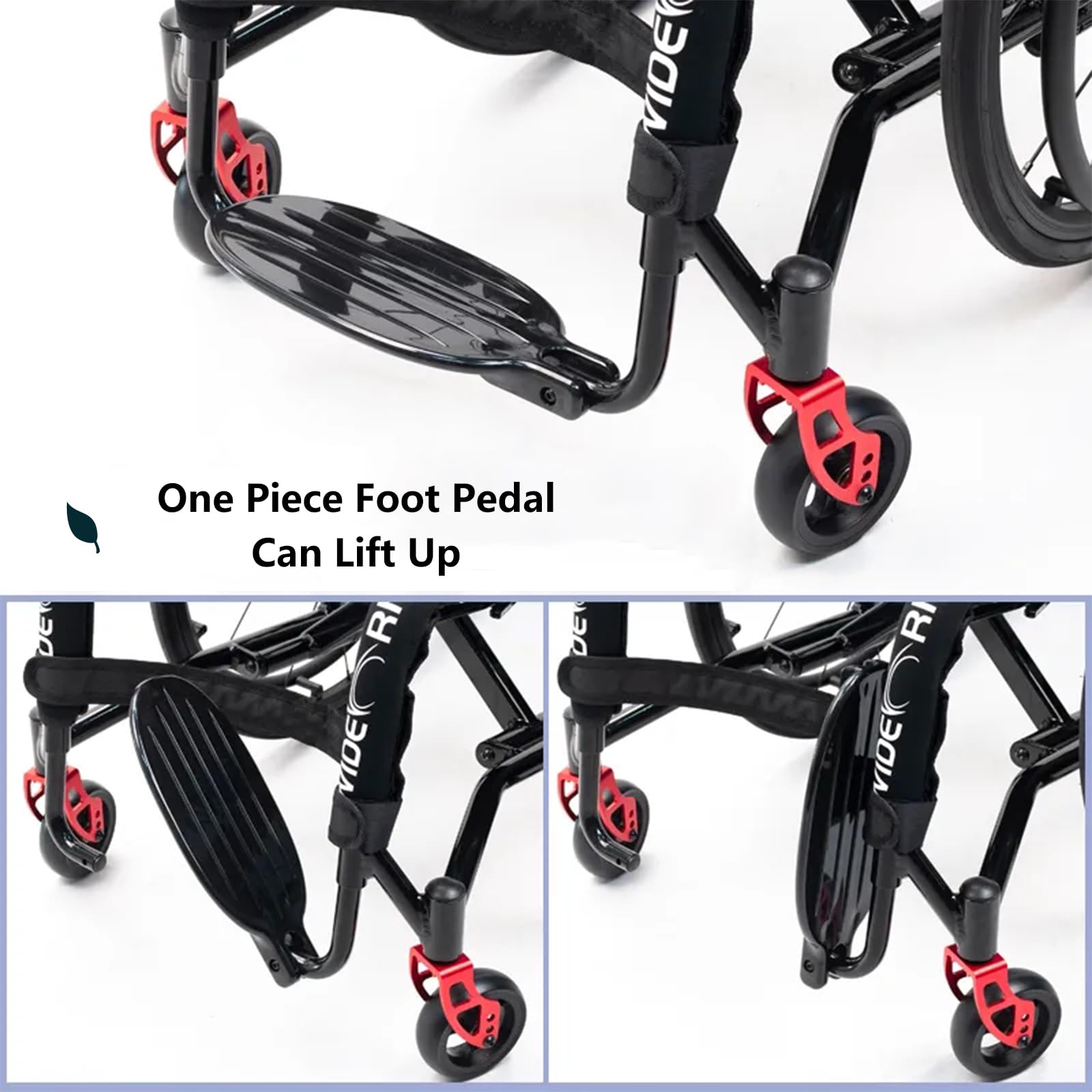 Sedia A Rotelle Pieghevole Sportiva Da Trasporto,sedia A Rotelle In Lega Di Alluminio,sedia A Rotelle Leggera Per Adulti,ausili Per La Mobilità Per Adulti,sedie A Rotelle Manuali Semoventi(Size:42cm/1