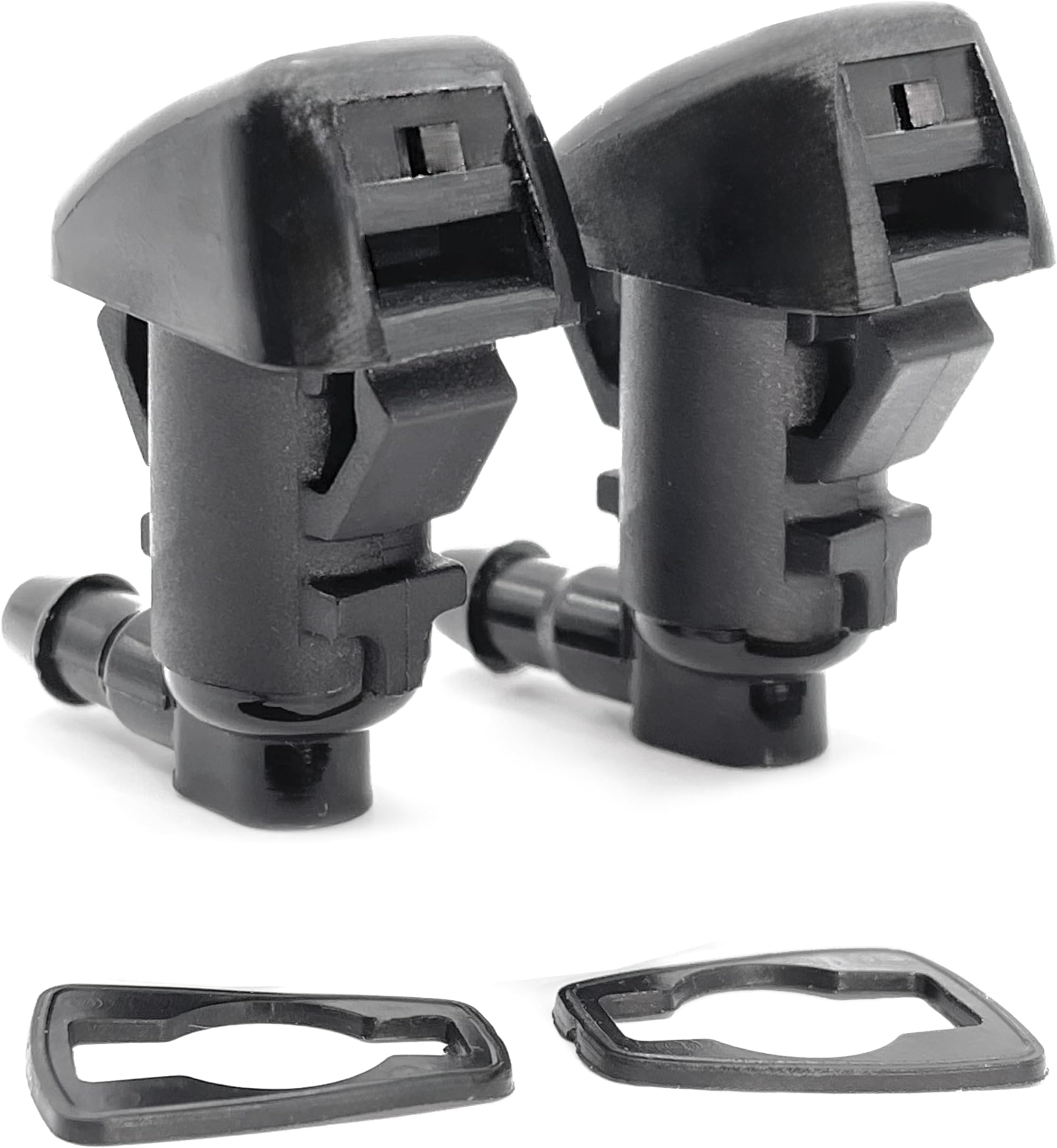 2 PCS Front Windshield Washer Nozzles, Washer Spray Jet Kit Fit for 08-12 Jeep Liberty, 06-10 Commander, 07-11 Dodge Nitro - Replaces OEM #: 55157319AA, 4806312AA