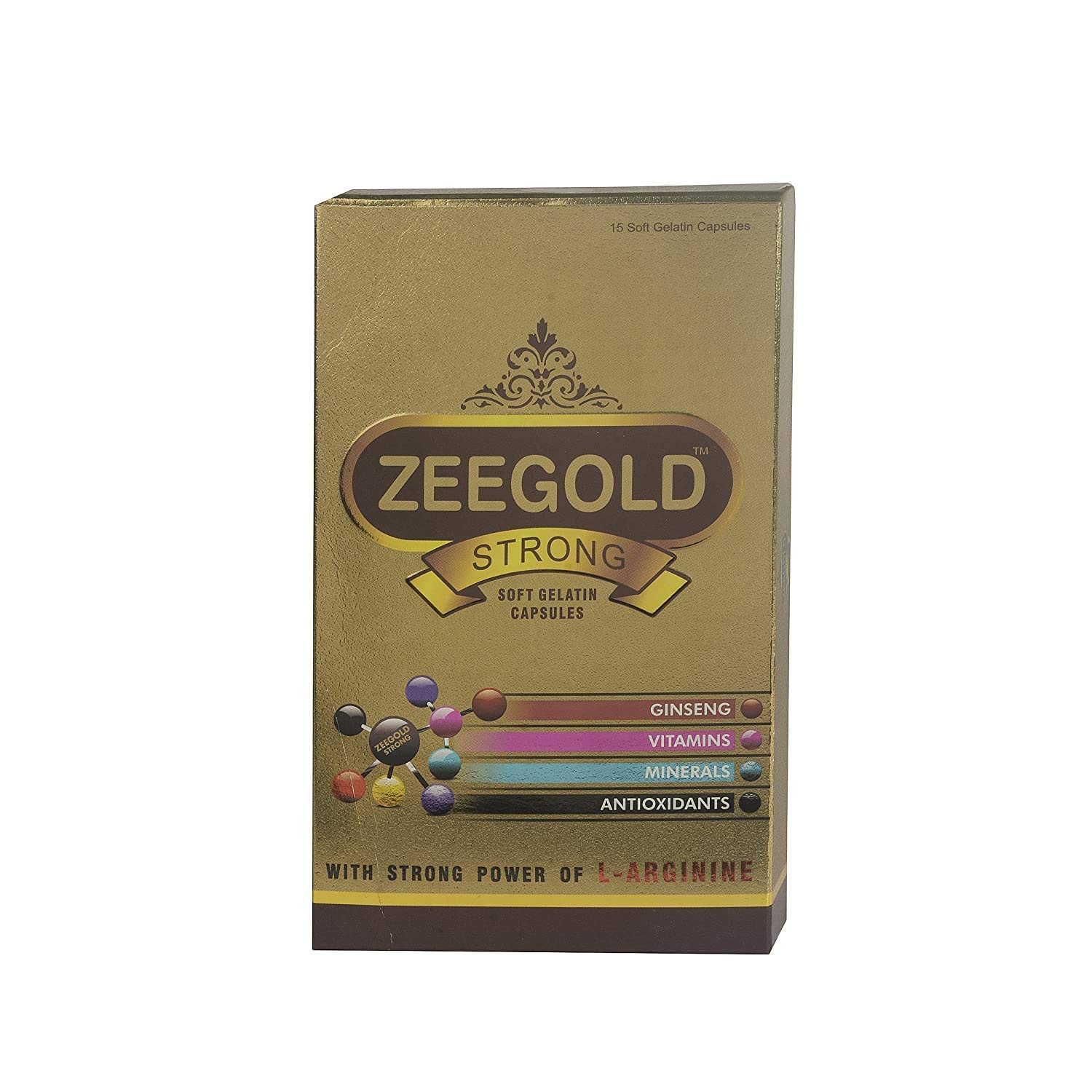 ZEEGOLD STRONG Nutritional Supplement with Power L-Arginine, 15 Capsules, Pack of 5 (B019RQWWDA) Amazon Price History, Amazon Price Tracker