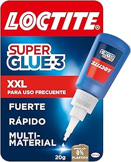Loctite Super Glue-3 XXL, pegamento universal triple resistencia, adhesivo para uso intensivo, pegamento instantáneo, transparente y extrafuerte, 1x20 g