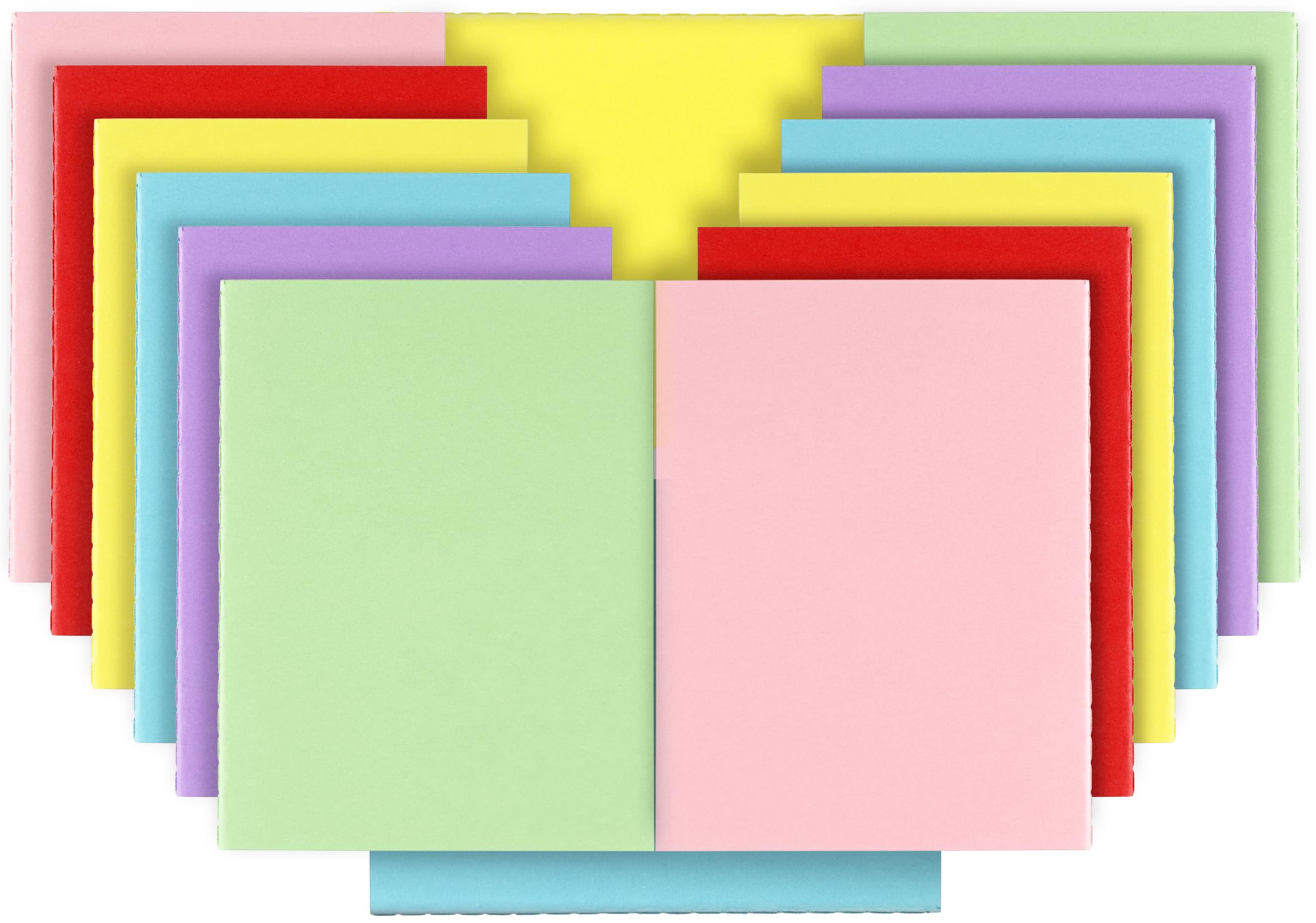 Paquete de 48 mini cuadernos a granel, 4.2 x 5.5 pulgadas, coloridos blocs de notas en blanco, cuaderno de bolsillo pequeño, mini blocs de notas sin forro para escribir, dibujar bocetos (6