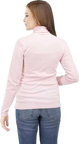 Miniatura 3 de NY Threads Camisa de manga larga con cuello alto para mujer, ajustada, térmica, capa base