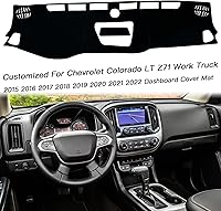 Vista 3 de Funda para salpicadero, almohadilla de protección interior compatible con Chevrolet Colorado Truck 2015-2022, protector de rayos UV deslumbrantes