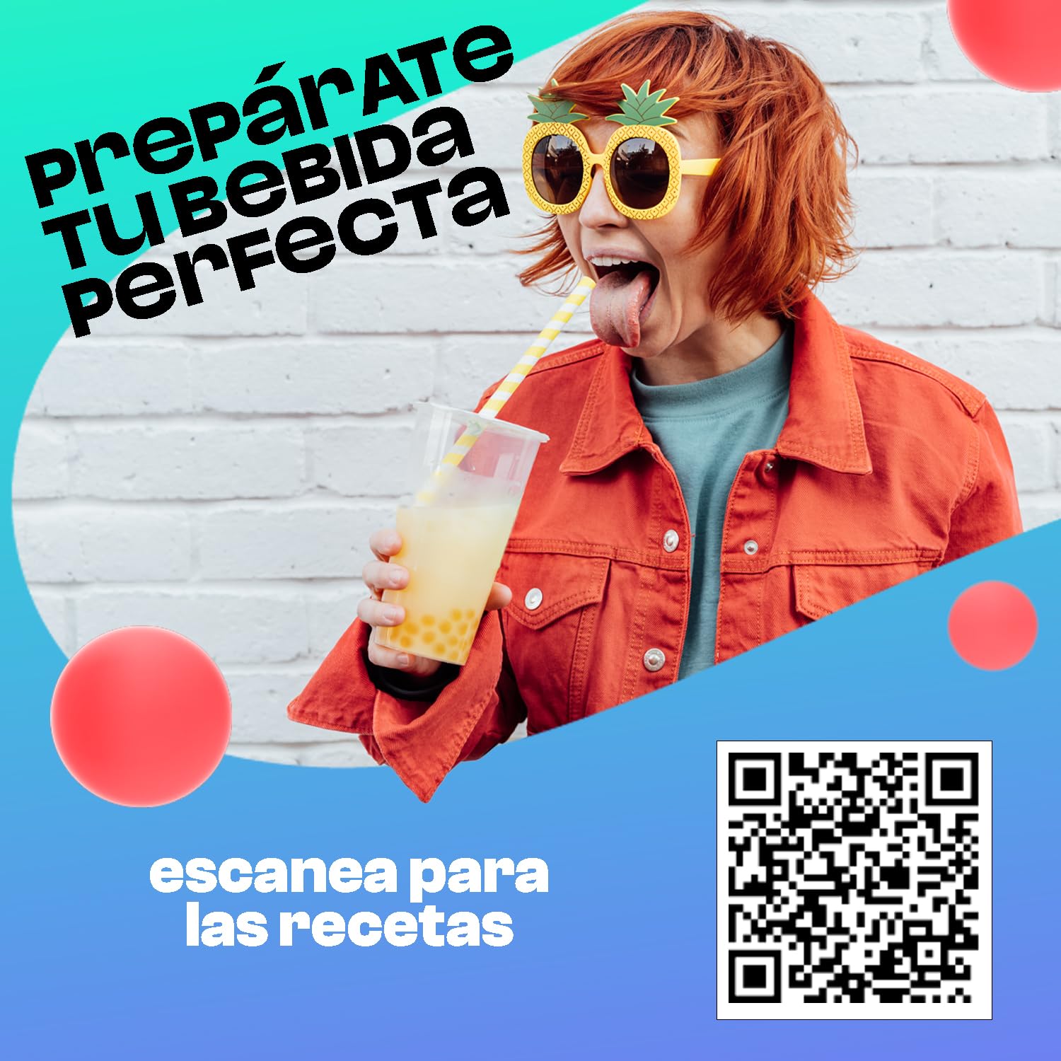BubbleMania Set de Bubble Tea Boba Popping Perlas de Tapioca 4 Paquete Maracuyá Lichi Kiwi Sandía