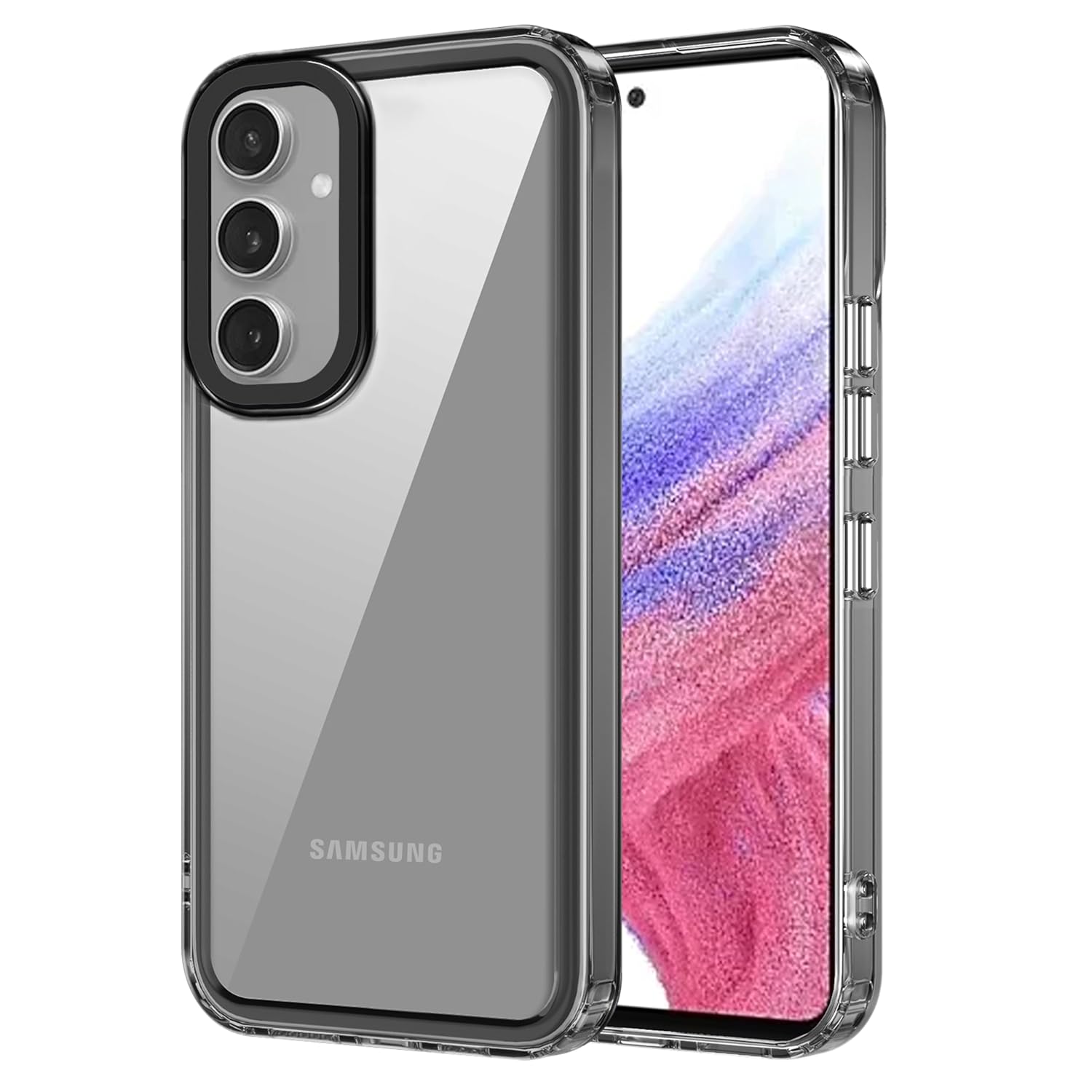 Zapcase Back Case Cover for Samsung Galaxy A55 5G | Compatible for Samsung Galaxy A55 5G Back Cover | Case Cover with Camera Protection | (TPU + PC | Translucent Black) Zapcase Back Case Cover for Samsung Galaxy A55 5G | Compatible for Samsung Galaxy A55 5G Back Cover | Case Cover with Camera Protection | (TPU + PC | Translucent Black)