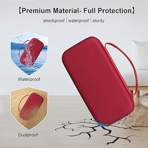 Vista 18 de Elonbo Funda de transporte para calculadora gráfica de color Texas Instruments TI-Nspire CX II CAS/CX II/CX/CX CAS, bolsillo con cremallera Negro