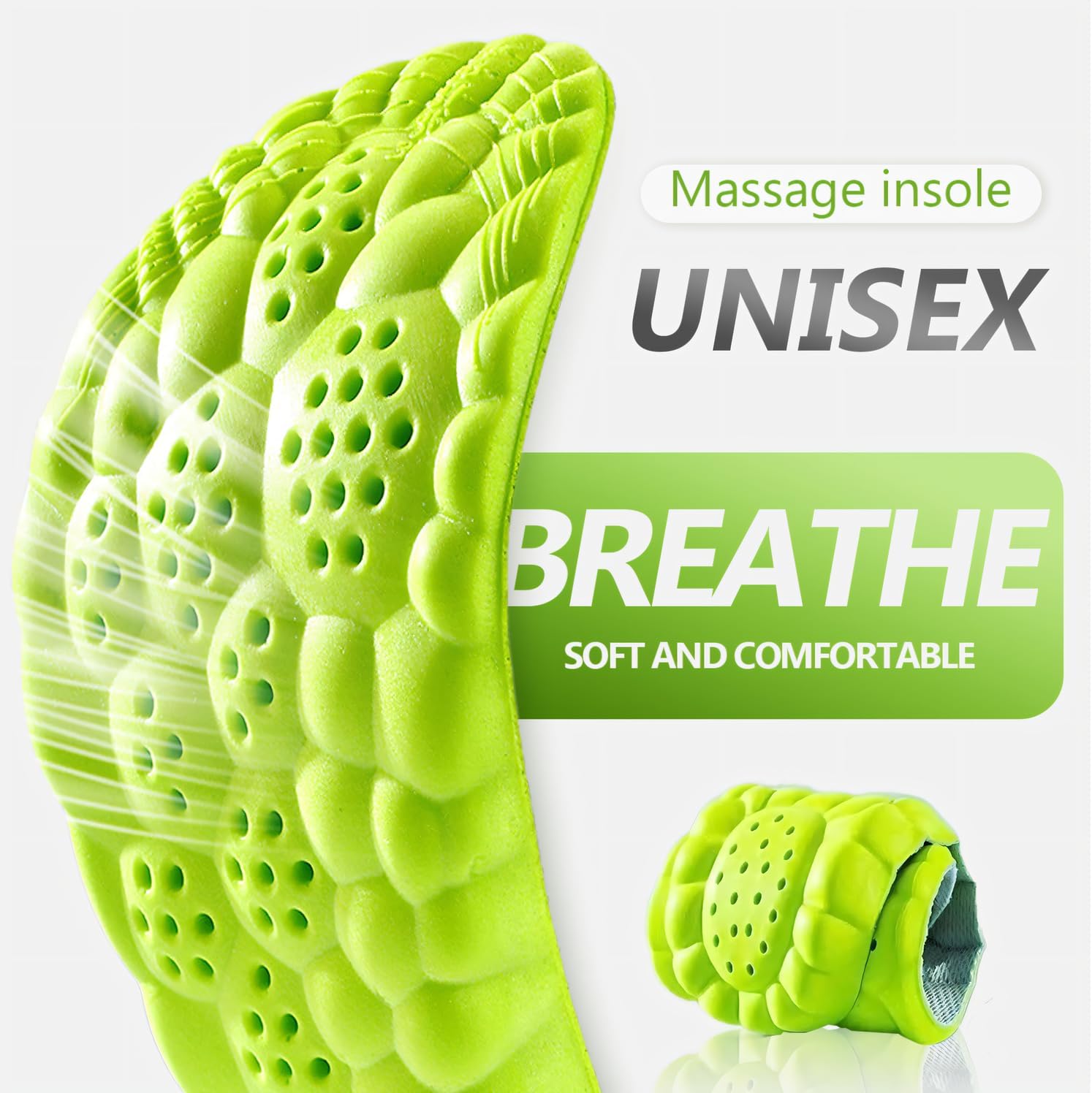 Stepper Insoles for Men Women, 2026 New 4D Memory Foam Cloud Insoles, Upgrade Massage Insole with Arch Surpport & Cushioned Comfort Fits All Shoe Types (Orange, Men 11.5-12.5/Women 13-14) - Image 4