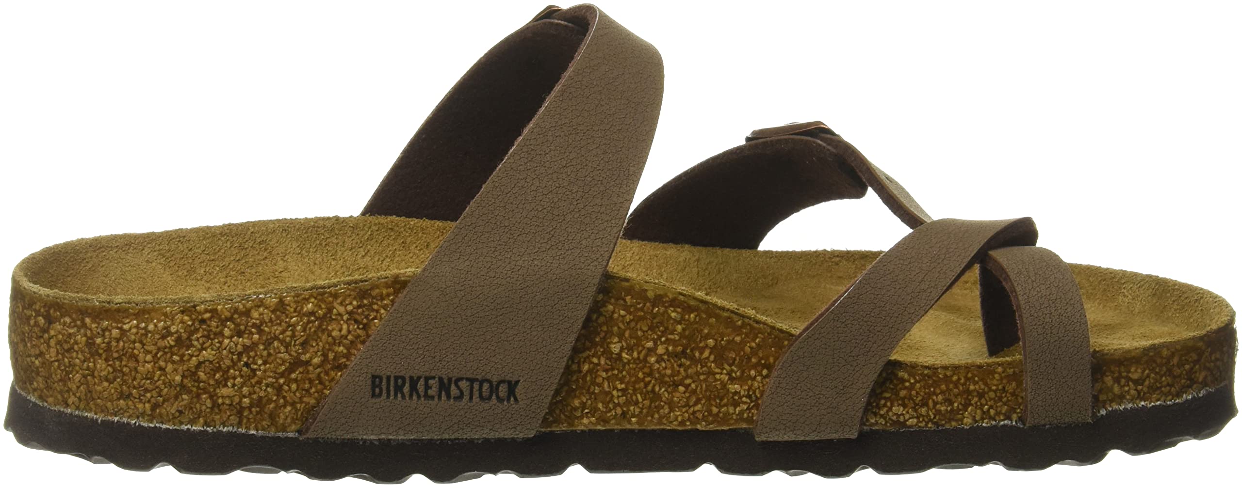 Birkenstock Women's, Arizona Shearling Lined Sandal - Narrow Width Mocha 37 M, 6