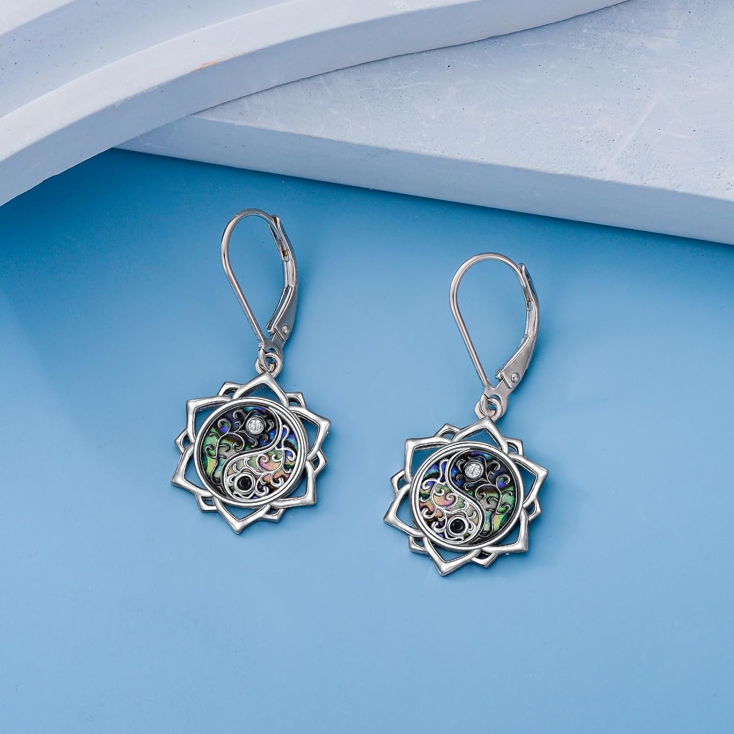 Triskelion/Yin Yang/Trinity Knot/Witches Knot Earrings S925 Sterling Silver Protection Jewelry Earrings Gifts