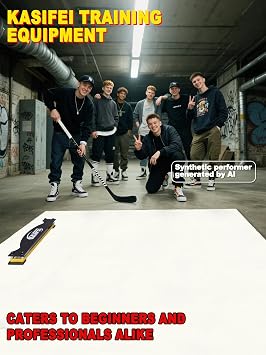 kasifei Hockey Synthetic Ice Tiles, 12 Pack (23.5 SQFT)