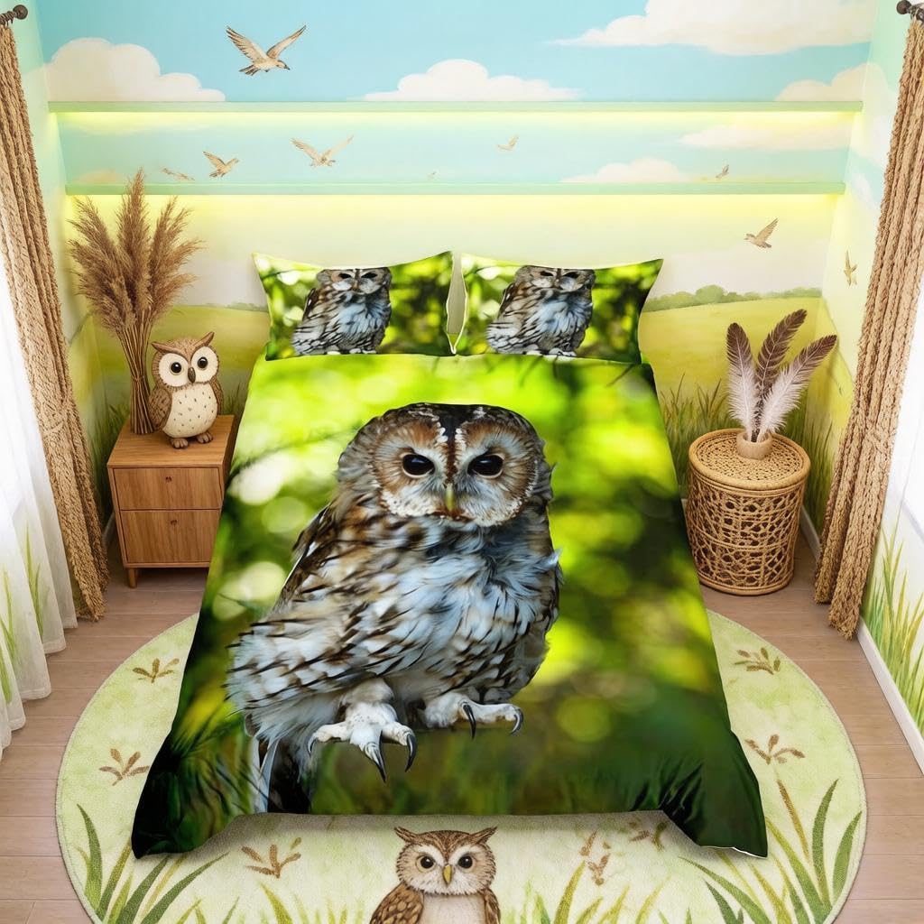 Housse de couette motif exotique et bohémien 3 pièces avec deux taies d'oreiller