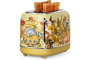 Hazel Quinn X Eduardo Recife Collaboration 2-Slice Vintage Toaster Oven