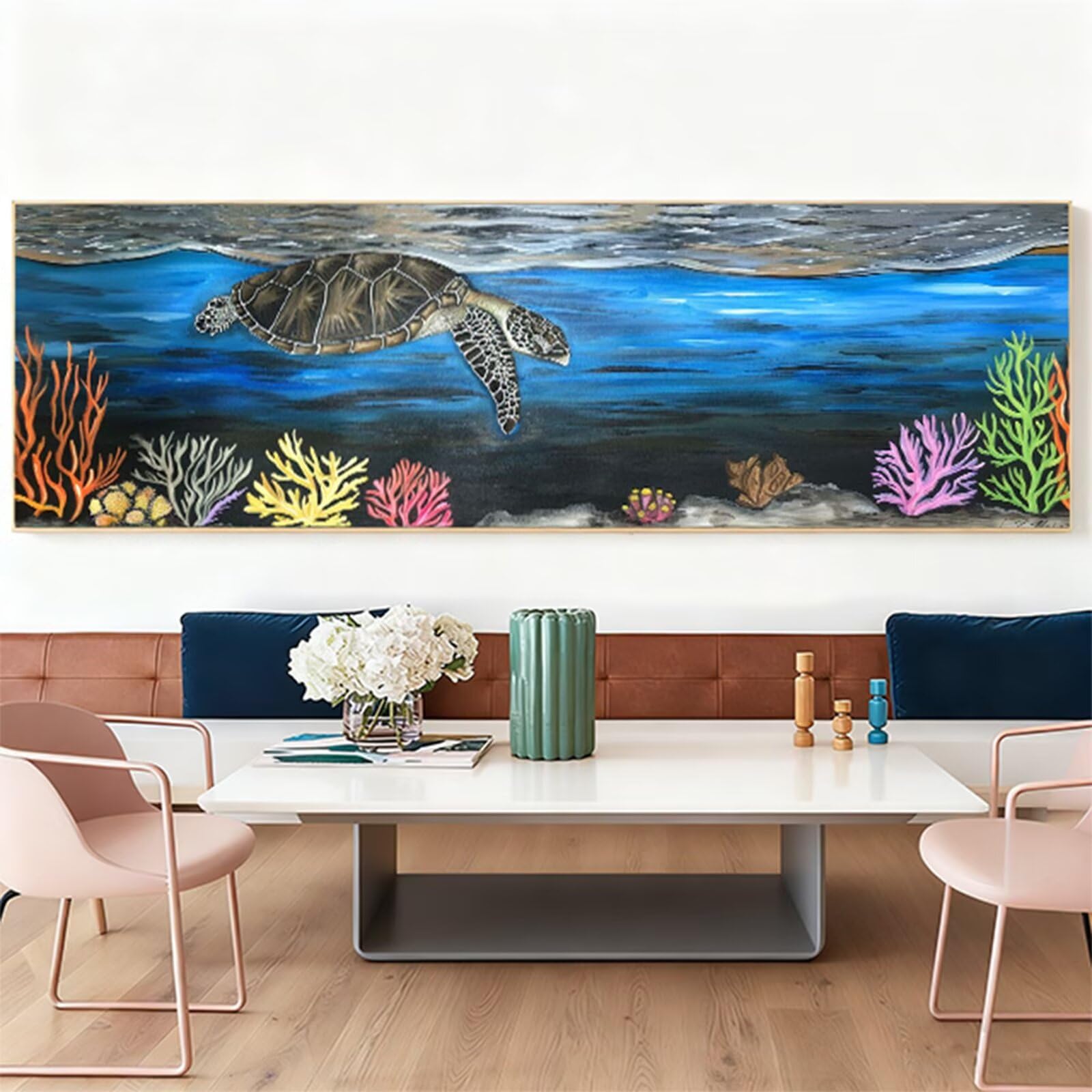 Duże zestawy do malowania diamentami z żółwiem morskim dla dorosłych, sztuka 5D Dimond Art Animal Gem Arts and Crafts dla dzieci, zestaw do haftu krzyżykowego z kryształami górskimi, dekoracja pokoju