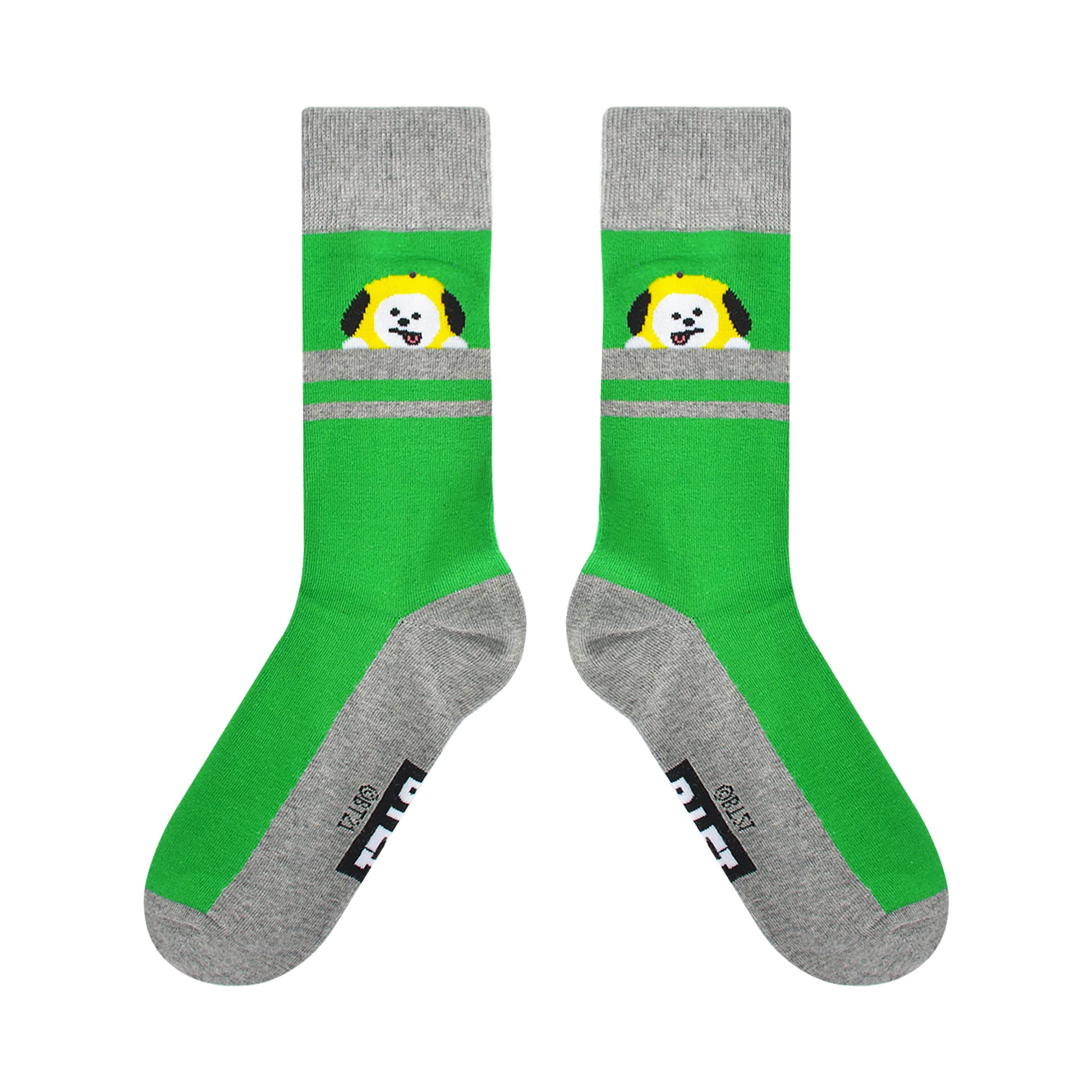 Concept One Bt21 Line Friends Chimmy, 1 Pair, Women's Novelty Striped Crew Socks