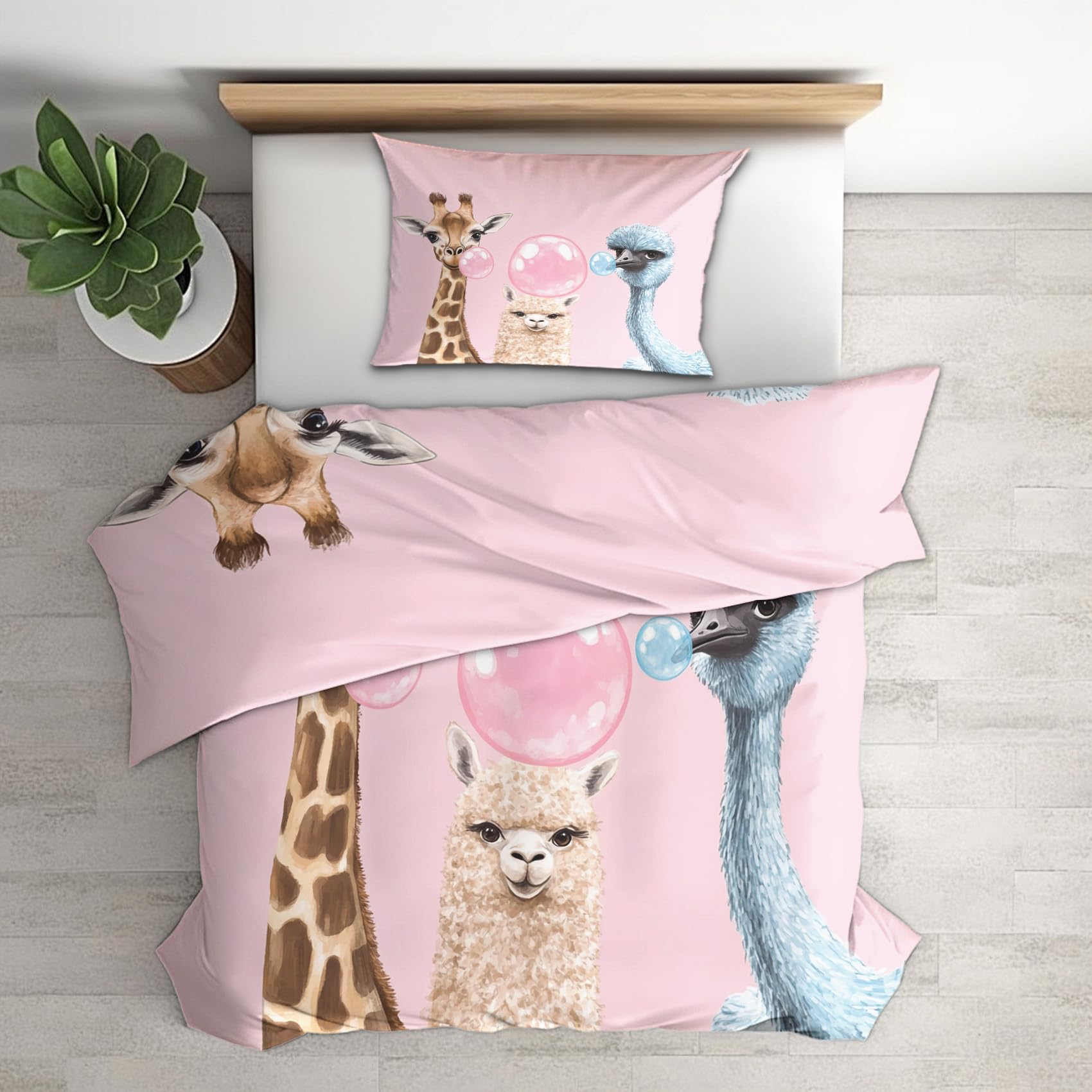Housse de Couette Animaux 140x200 pour Offrir un Sommeil Doux et Apaisant à Votre Enfant