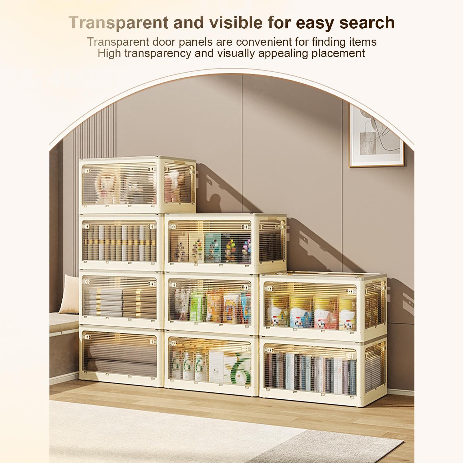 SENZZ Portaobjetos para libros con tapa, cajas para libros para guardar libros - Caja de almacenamiento de libros, organizador de ropa - Caja grande plegable para libros, organizador de ropa | libros - de almacenamiento de libros, organizador de ropa - gr