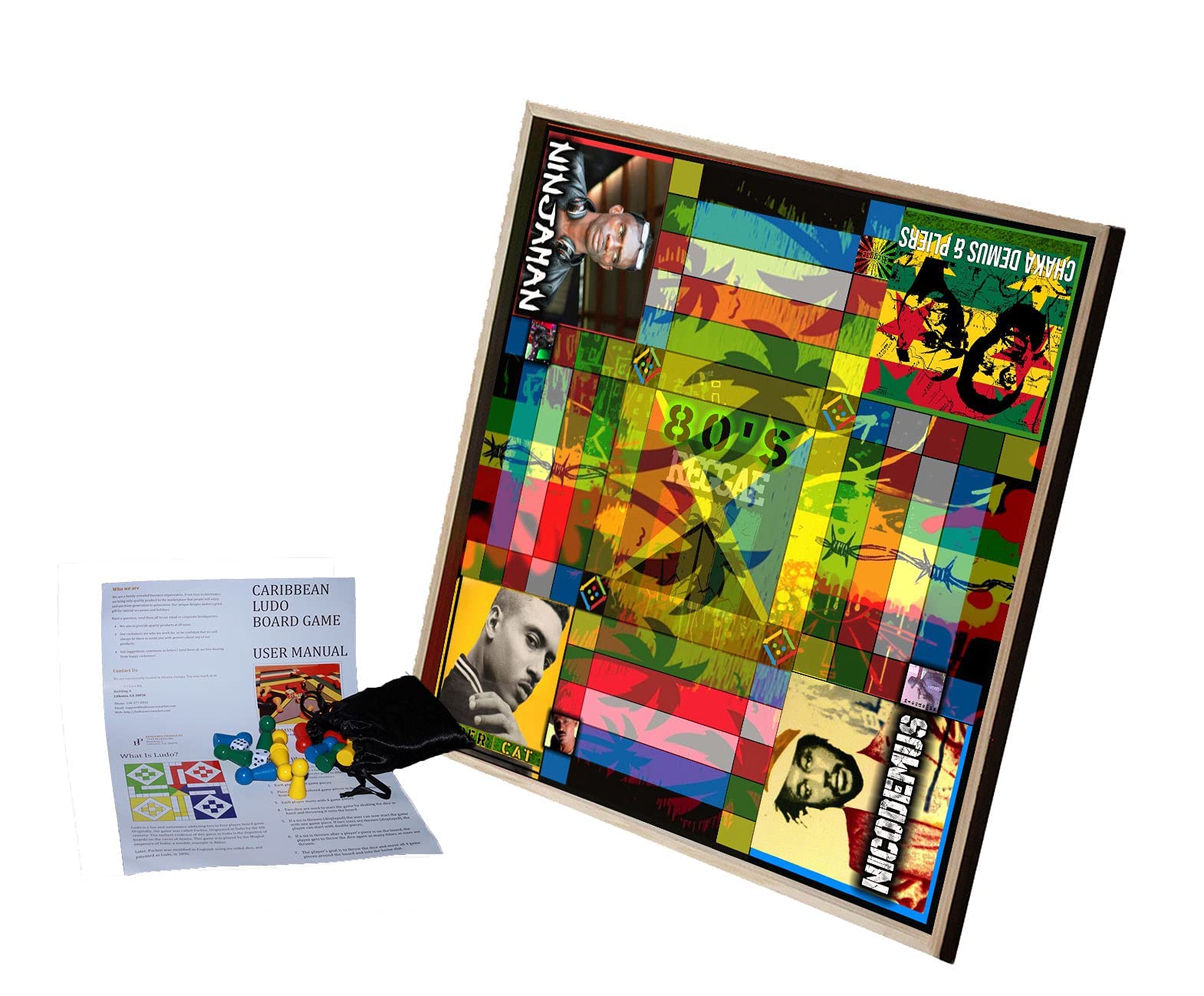 Amazon.com: Jamaican Ludo 80s Reggae Kings (Ludi/Ludy/Loodi) | 24in x 24in Board  Game | Family Game Night Activity | Fun Easy Multi-Player Entertainment :  Toys & Games