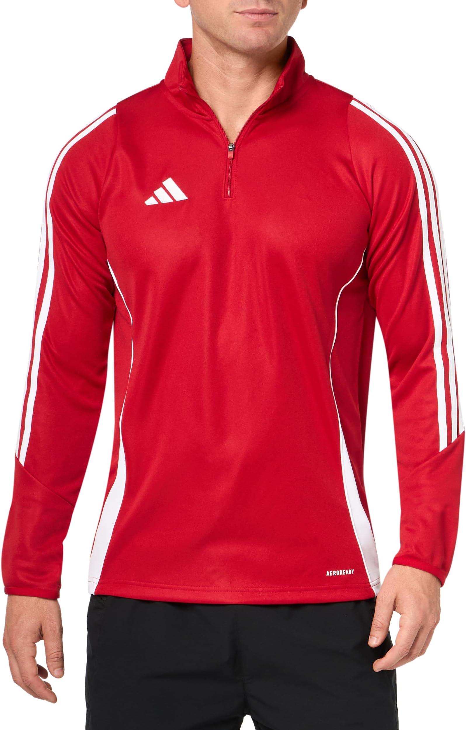 adidas red and white sweatshirt