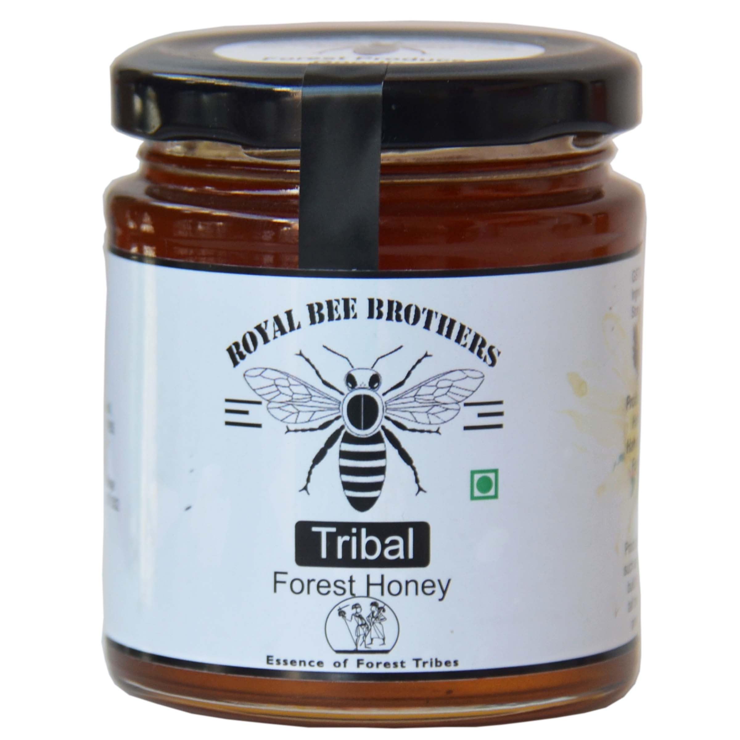 Tribal Forest Honey, Harvested from Odisha Forests, Produce of Wild Honeybees, Raw, Unprocessed & Wild, Rich Earthy Taste, No Additives, 250g