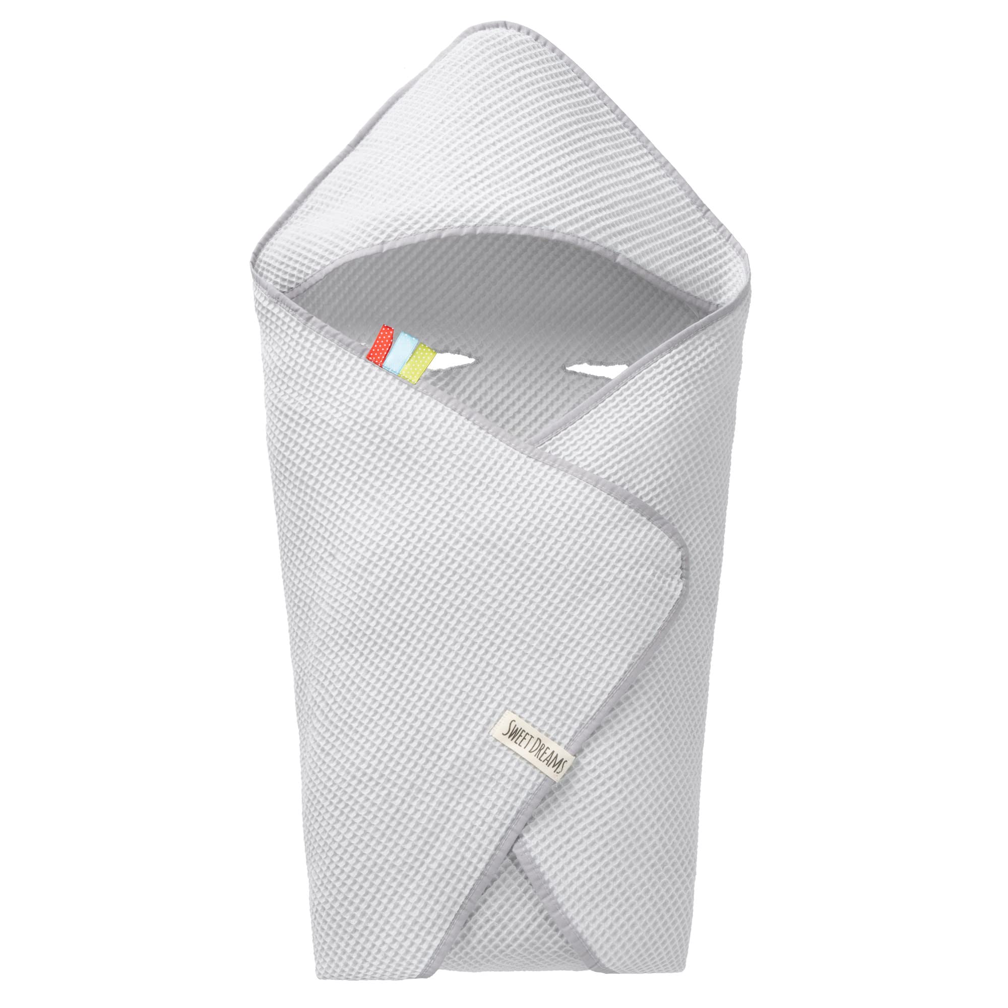 Coperta in tessuto a nido d'ape, per l'estate, 100% cotone, per seggiolino auto, coperta per passeggini, ad esempio Maxi Cosi rosa, beige, cintura a 3 punti (38) (Grigio)