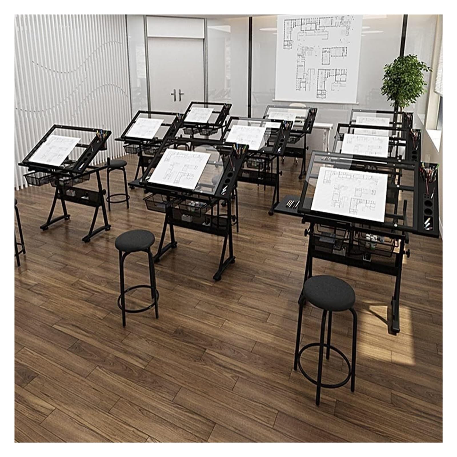 Mesa de arte ajustable con almacenamiento, ideal para dibujar, pintar y manualidades, escritorio perfecto para artistas, estudiantes y profesionales, mejora tus proyectos creativos