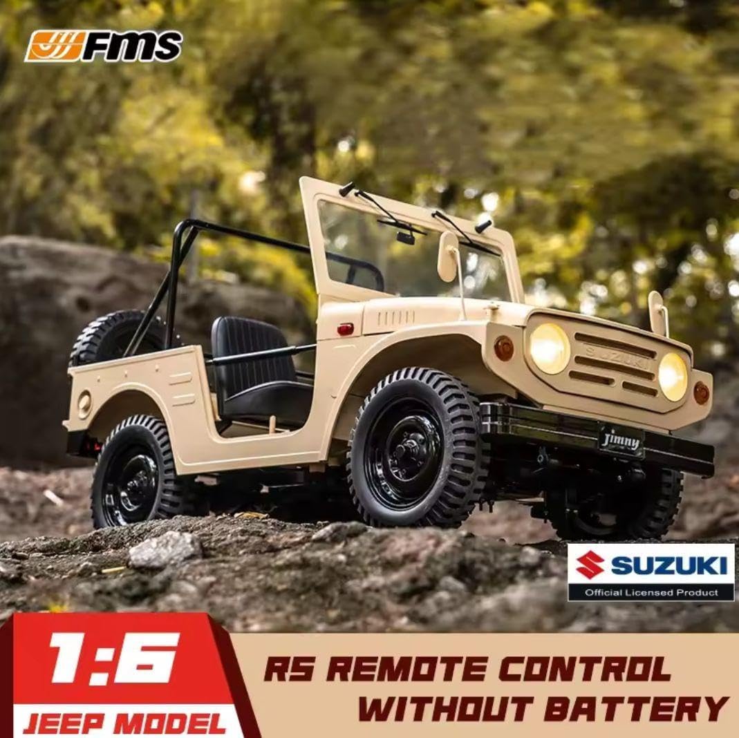 【動作確認済】FMS 1/6スケール スズキ 初代ジムニー 公式ライセンスモデル 1/6スケールラジコン - 開封レビュー - FMS MODEL スズキ 初代ジムニー