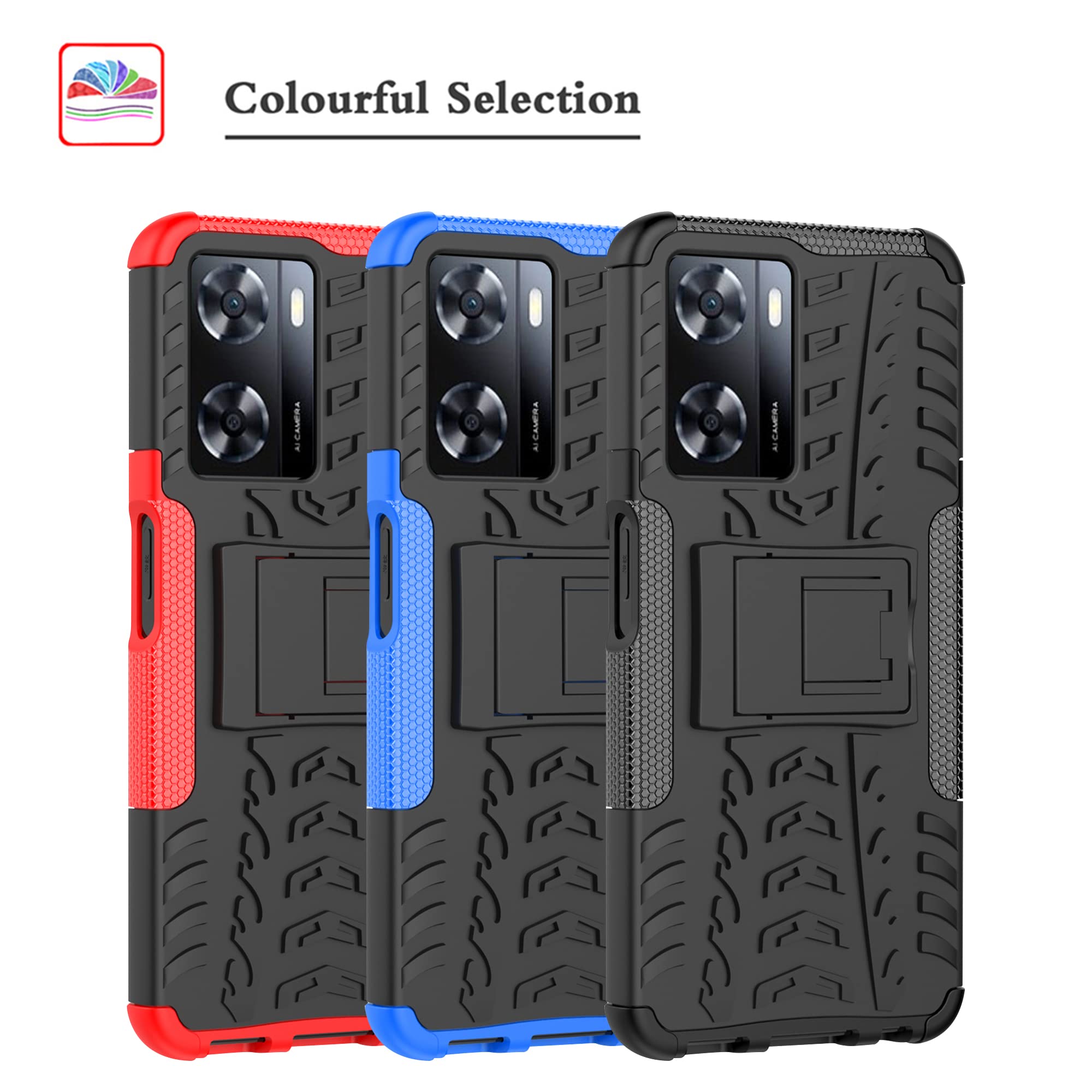 TECHGEAR Etui Portefeuille En Cuir Oppo A77 5G / A57 5G (Pas 4G), Housse Flip Protect Avec Porte-Cartes Coque, Support Et Dragonne - Cuir PU Noir Avec