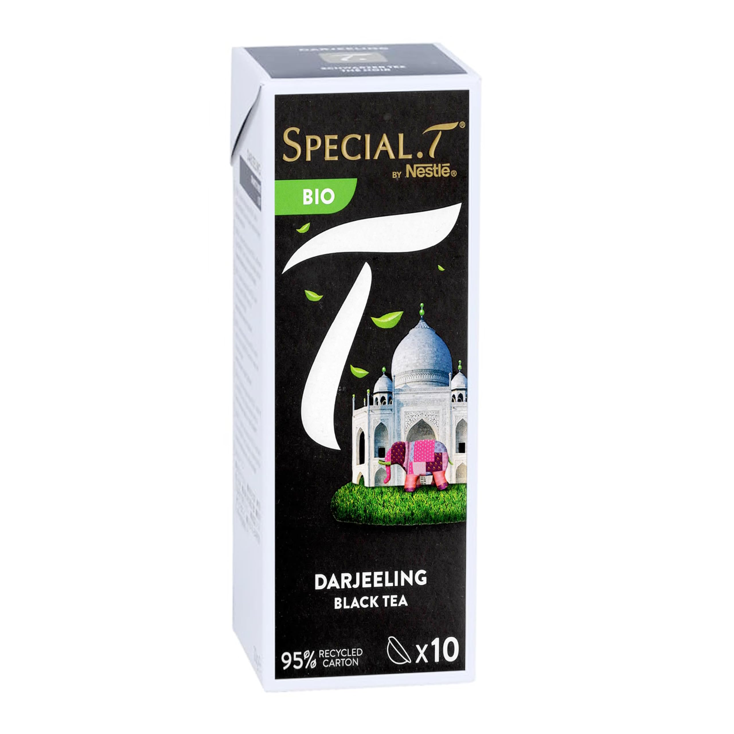 Special T 4er noir thé set - Ceylon (Bio), darjeeling (Bio), earl grey & english breakfast - 10 capsules par paquet (40 au total) black tea mix