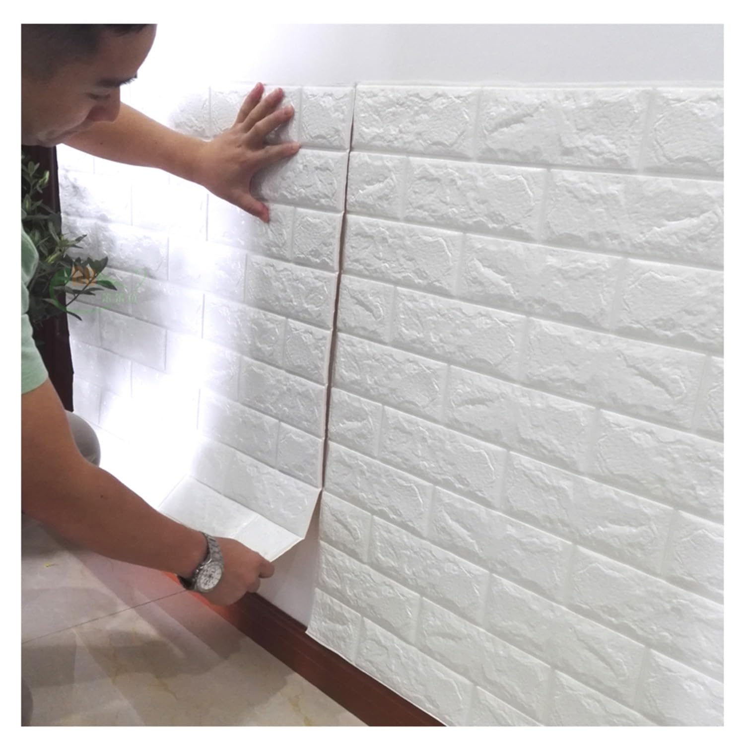 Panneaux muraux 3D auto-adhésifs 77x70 cm lot de 10 pièces pour rénovation de maison