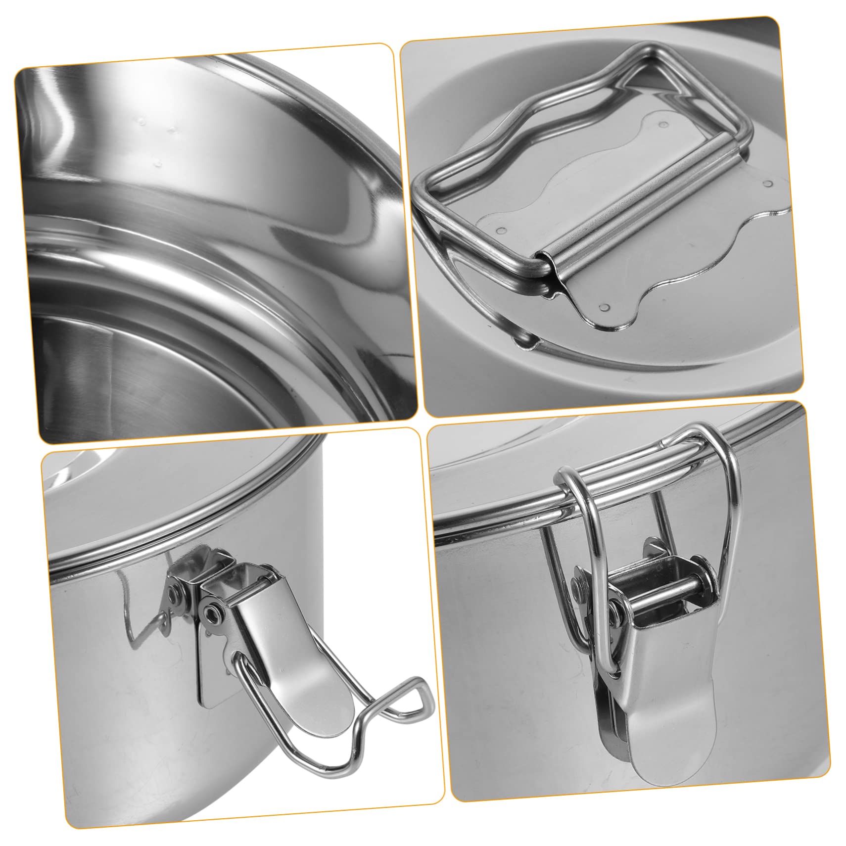 Molde para Flan de Acero Inoxidable con Tapas y Asa | Plata, No se Deforma con Facilidad, para Hornear y Cocinar al Vapor, Apto para Bollos y Patatas