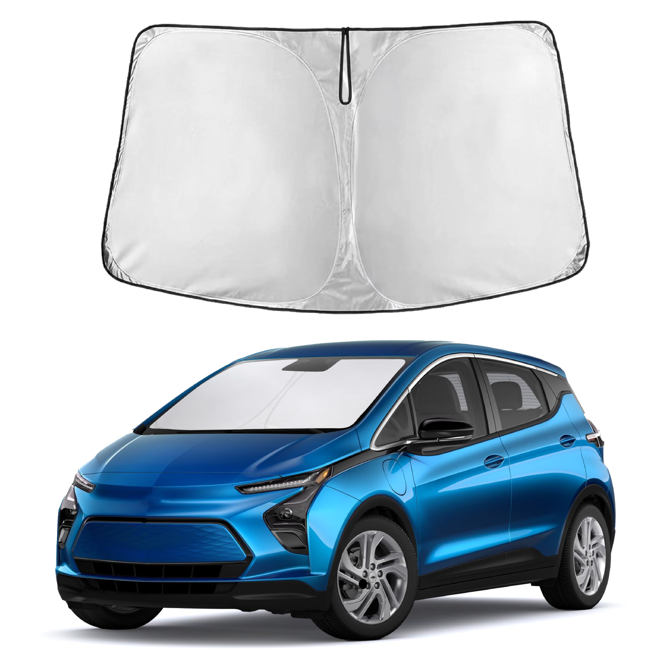 EcoNour Windshield Sunshade Compatible for Chevrolet Bolt EV 2017-2023 2024