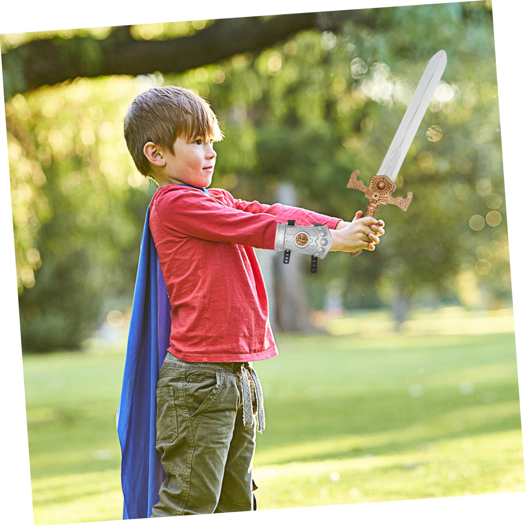 jojofuny 1 Set Ritteranzug Für Jungen Römisches Kostüm Kinderanzüge Für Jungen Ritter-Cosplay-Kostüm Reiterkleidung Ritterrüstung Ritterkostüm Für Cosplay Partykostüm