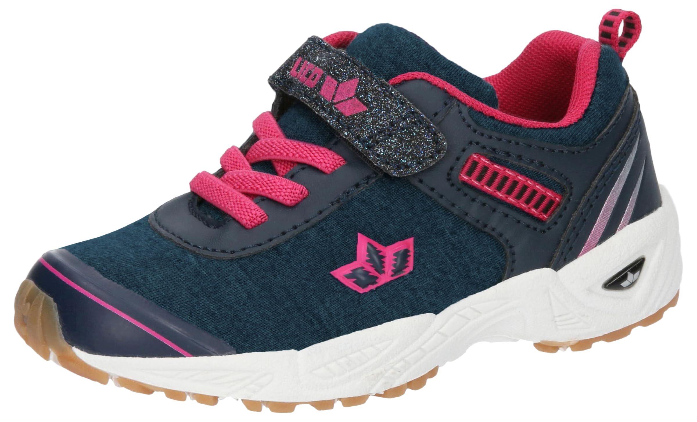 Lico Boy's Unisex Kids Barney VS Indoor Sneakers, Marine/Pink, 10 UK Child