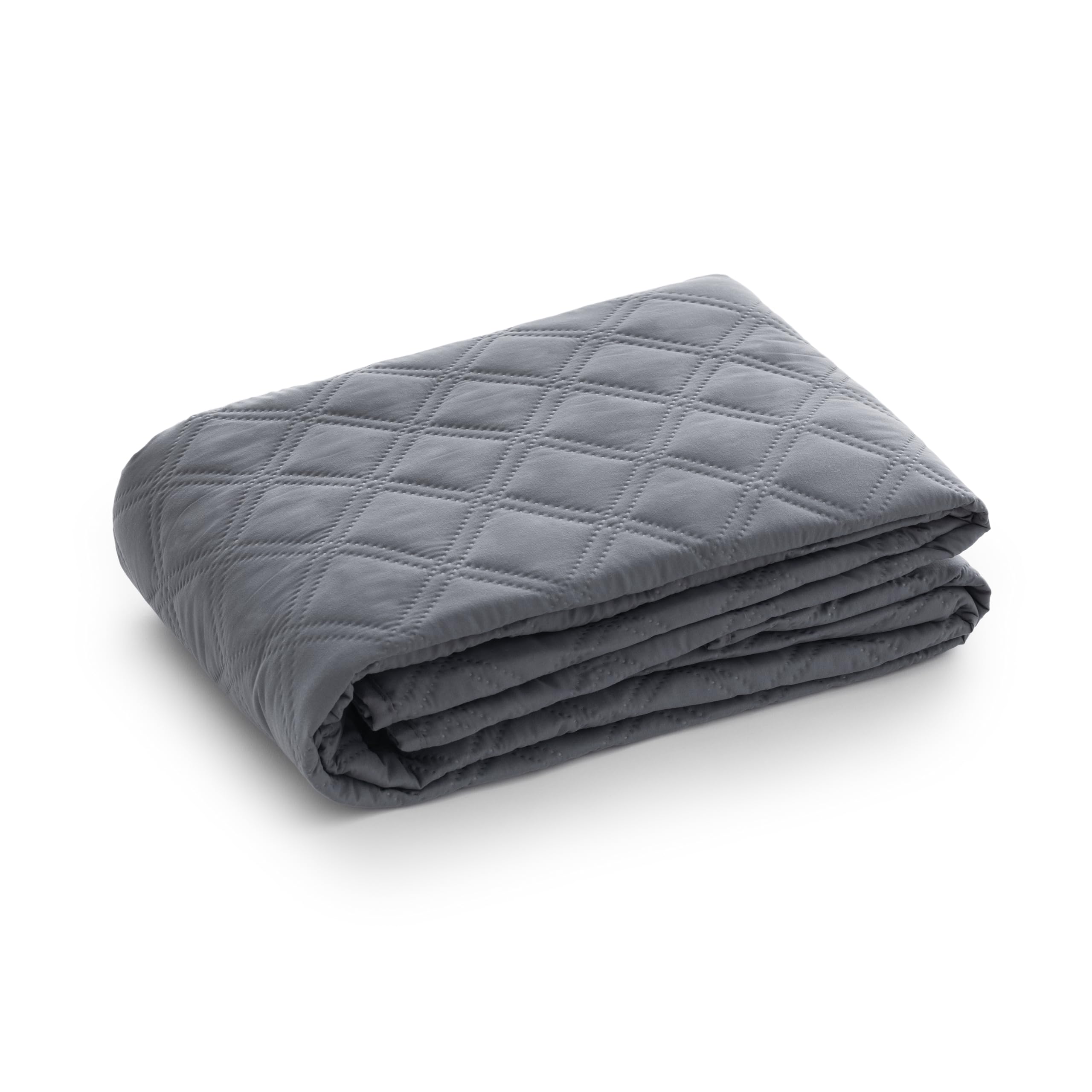 Maxifundas Sofaüberwurf für 4-Sitzer, gepolstert, wendbar, extra weich, Grau/Hellgrau, Sofaüberwurf mit elastischen Befestigungsstreifen, Modell Maui